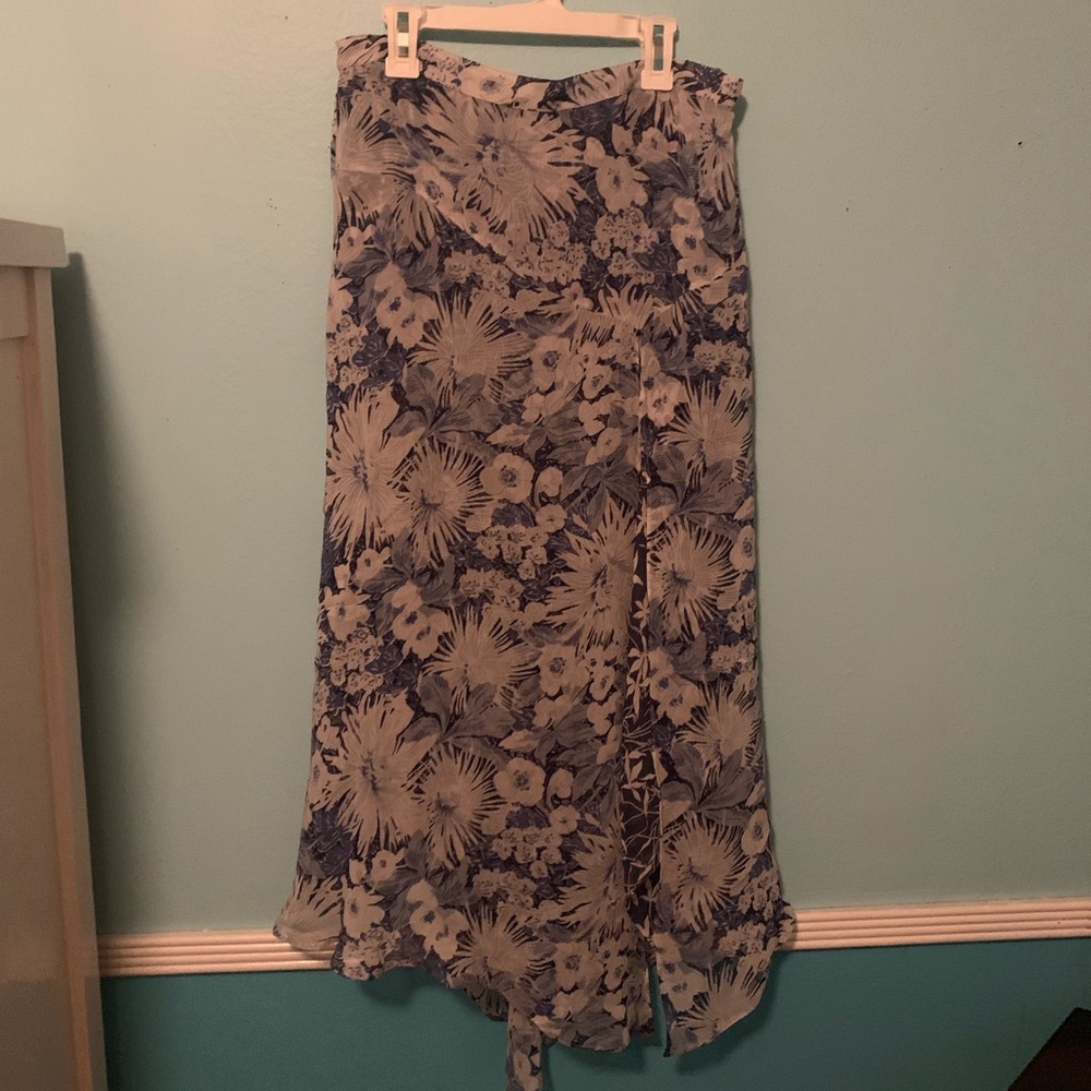 Coldwater Creek Floral Midi Skirt